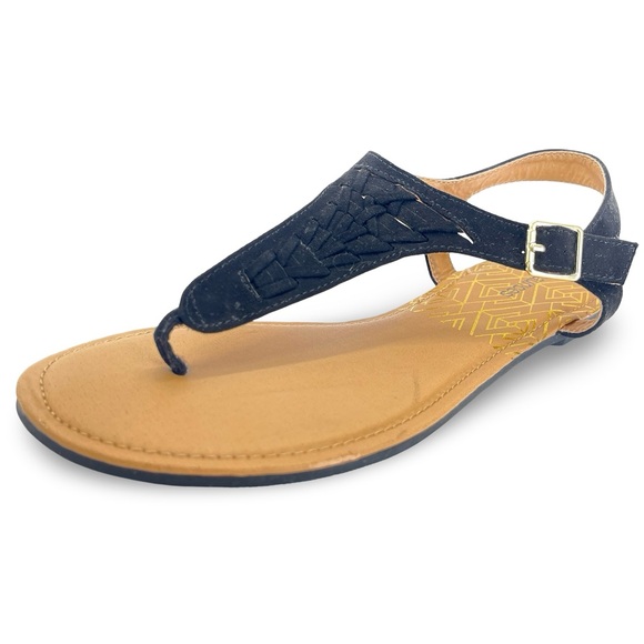 🧜🏼♀️ Maurice’s Woven Black Sandals Size 10 - Picture 2 of 6